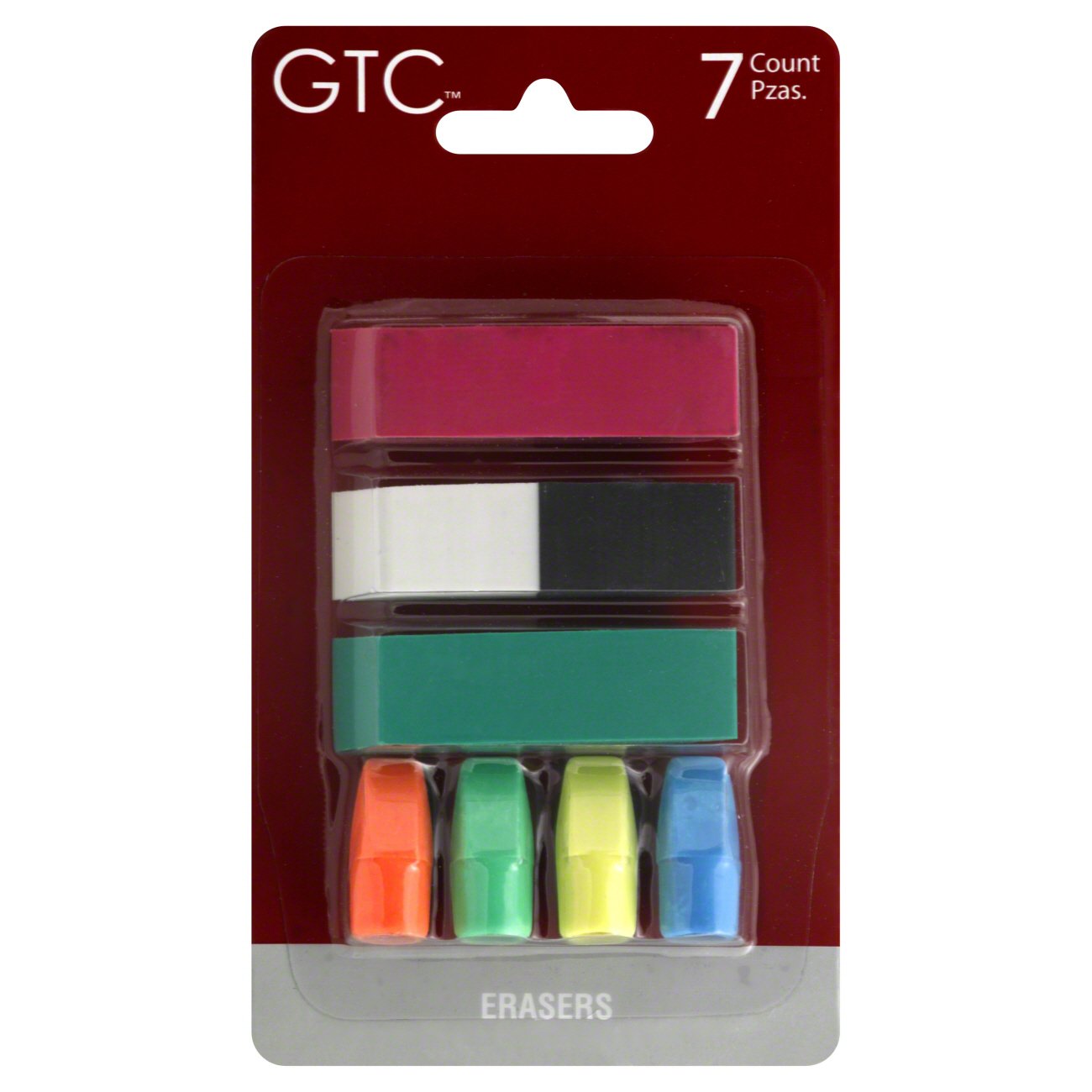 GTC Assorted Sized Erasers Shop Erasers & Ink Correction at HEB
