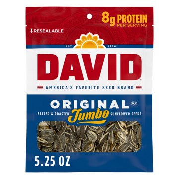 David Original Roasted & Salted Sunflower Seeds, 5.25 oz