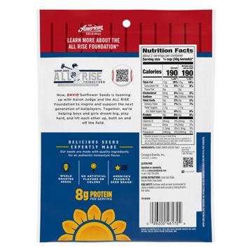 David Original Roasted & Salted Sunflower Seeds, 5.25 oz
