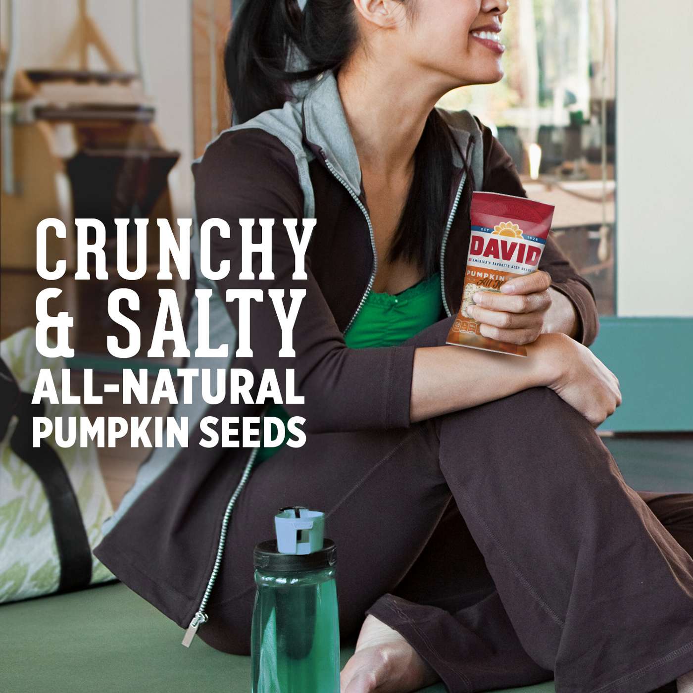 DAVID Seeds Keto Friendly Salted and Roasted Pumpkin Seeds Shop Nuts