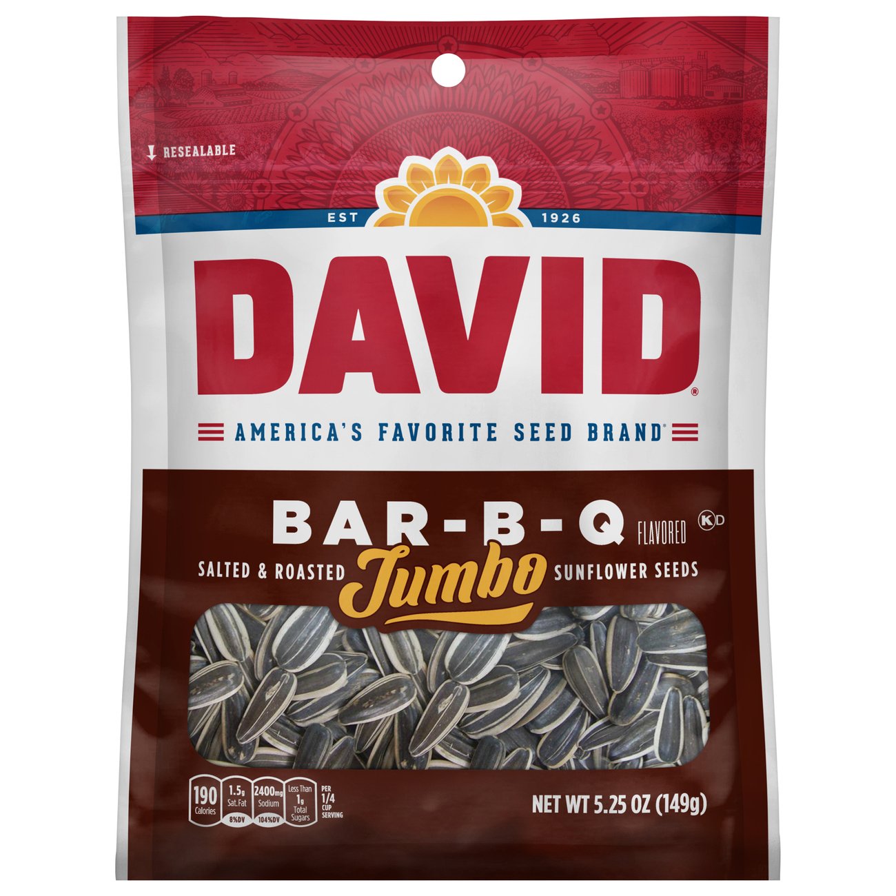 David BBQ Jumbo Sunflower Seeds Shop Snacks & Candy at HEB