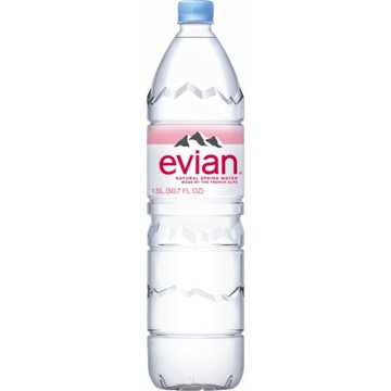 Evian Natural Spring Water Bottle, 1.5 L