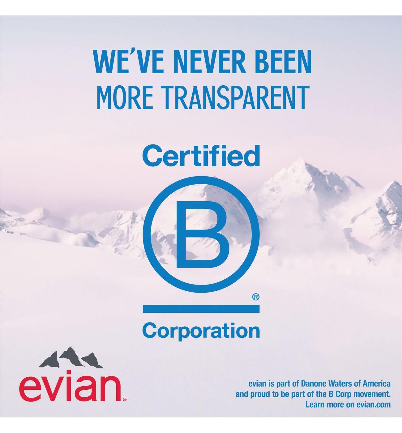 Evian Natural Spring Water Bottle; image 7 of 9