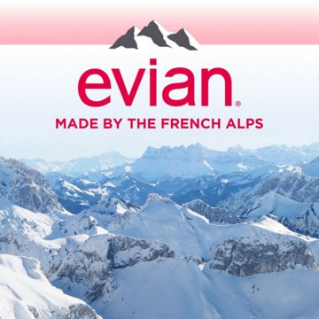 Evian Natural Spring Water 6pk Bottles, 500 mL