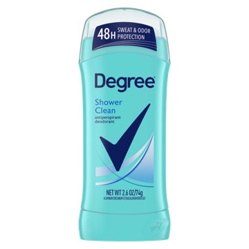 Degree 48 Hr Antiperspirant Deodorant - Shower Clean, 2.6 oz
