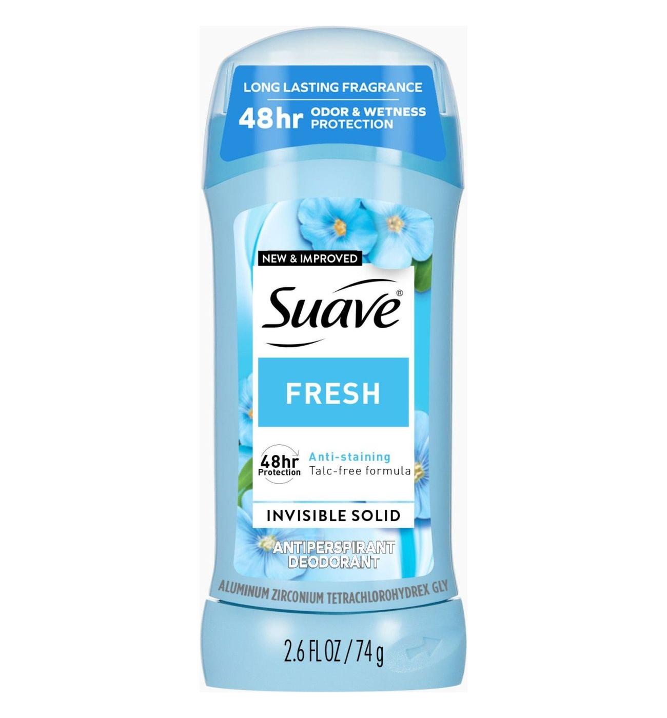 Suave Deodorant Fresh Antiperspirant & Deodorant Stick; image 1 of 3