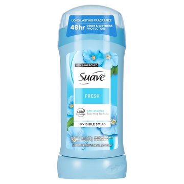 Suave Antiperspirant Deodorant for Women, Invisible Solid 48hr Protection - Fresh, 2.6 oz