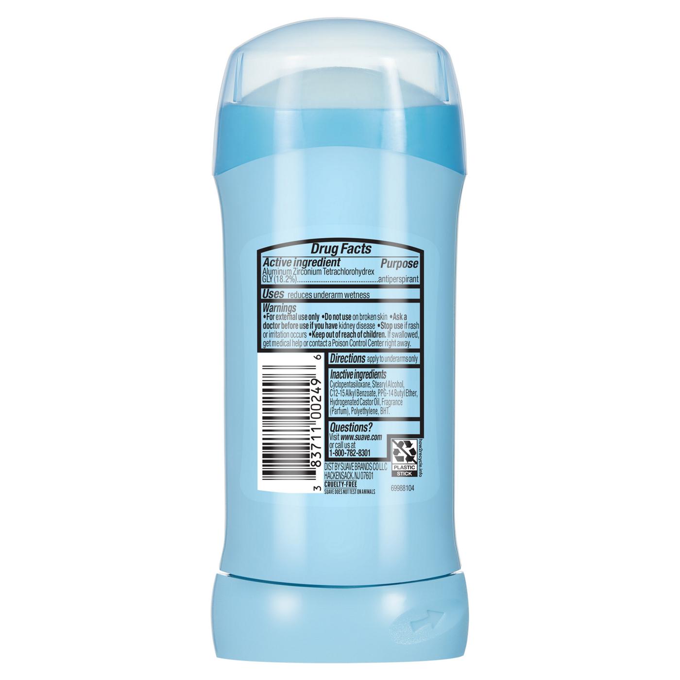 Suave Antiperspirant Deodorant for Women, Invisible Solid 48hr Protection - Fresh; image 7 of 8