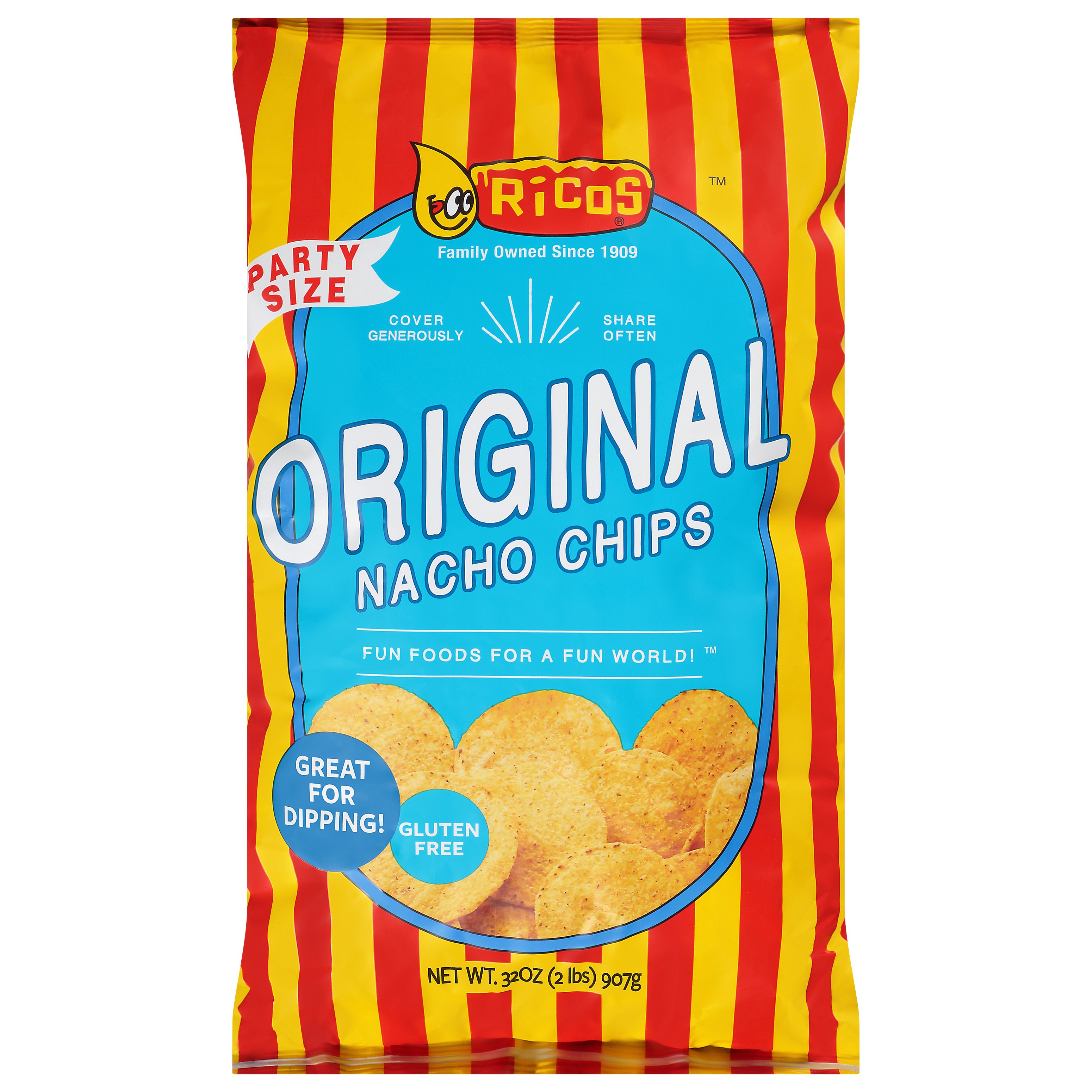 H-E-B Party Size Nacho Cheese Flavored Tortilla Chips - Shop Chips at H-E-B