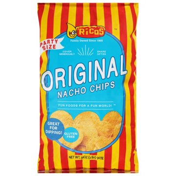 Ricos Original Nacho Chips Party Size, 32 oz