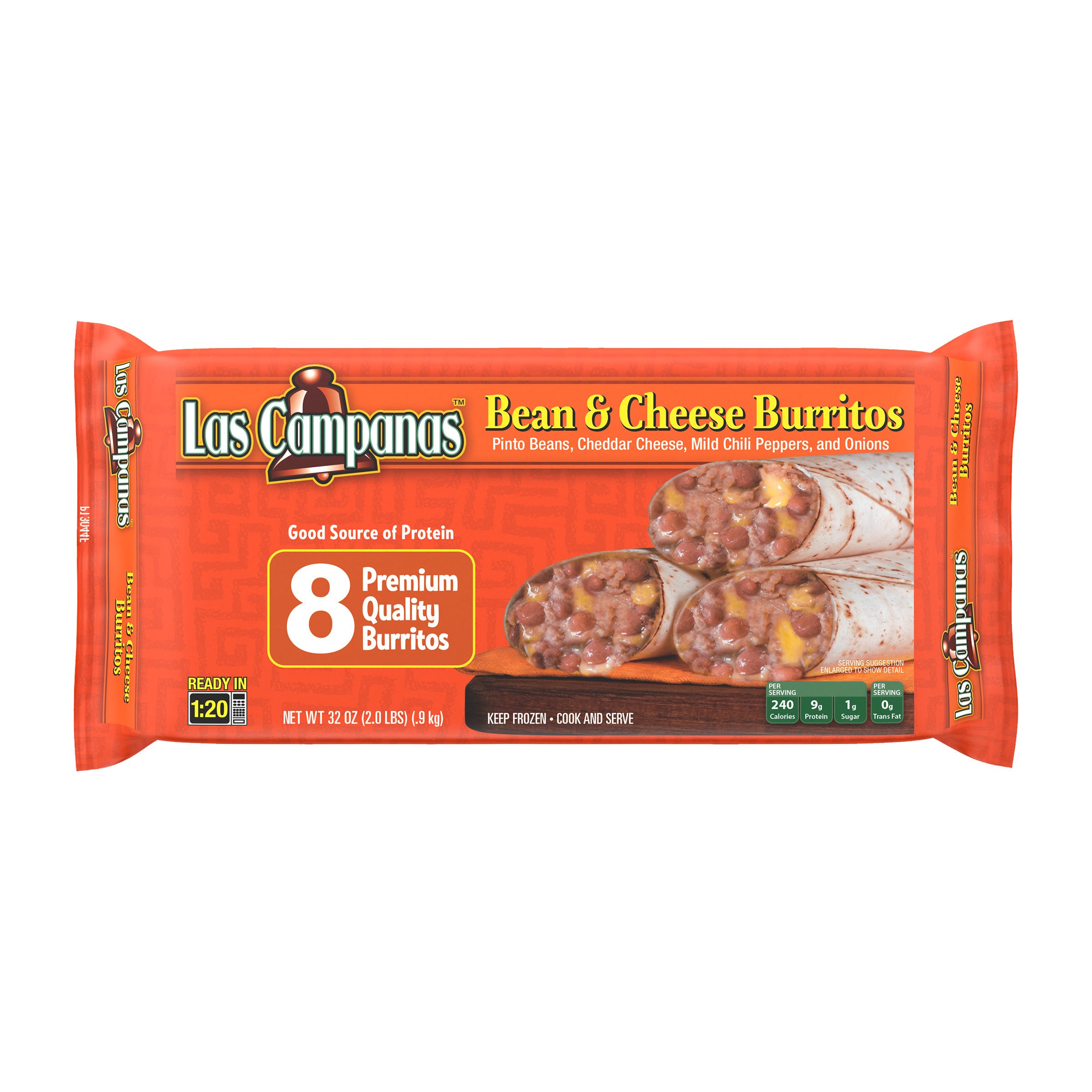 Las Campanas Bean & Cheese Burritos Family Pack Shop Entrees & Sides