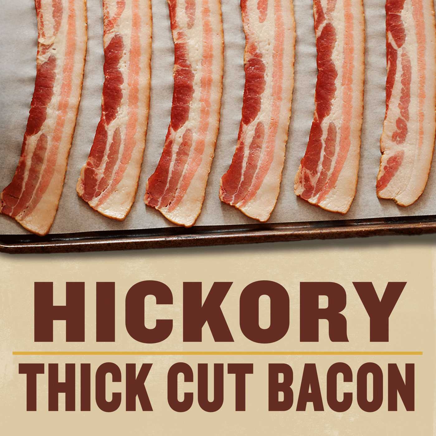 Wright Brand Hickory Real Wood Smoked Thick Cut Bacon; image 8 of 8