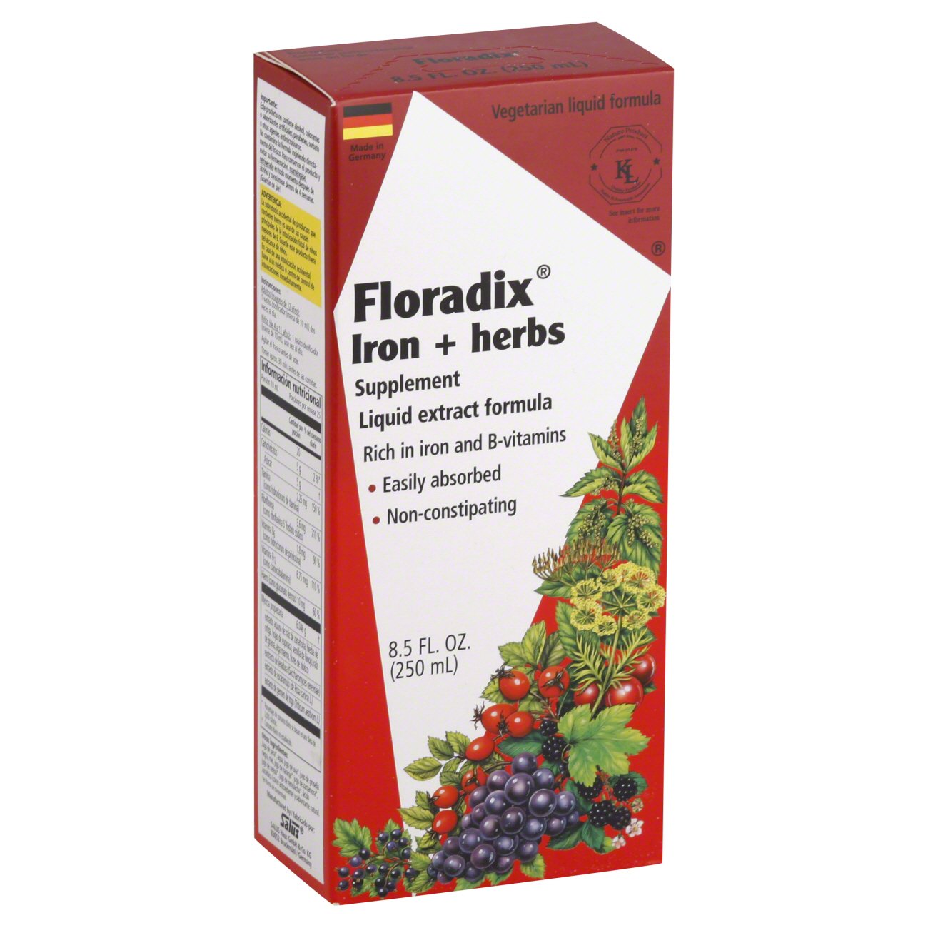 Floradix Iron + Herbs Liquid Extract Formula Shop Diet & Fitness at HEB