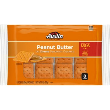 Austin Peanut Butter Cheese Sandwich Cracker Packs