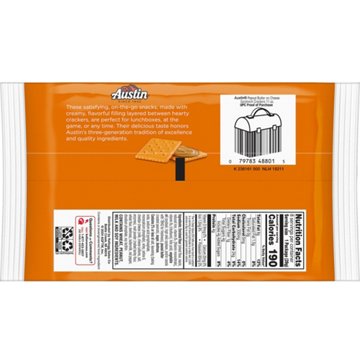 Austin Peanut Butter Cheese Sandwich Cracker Packs
