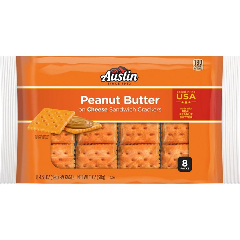calcium in cheese crackers with peanut butter