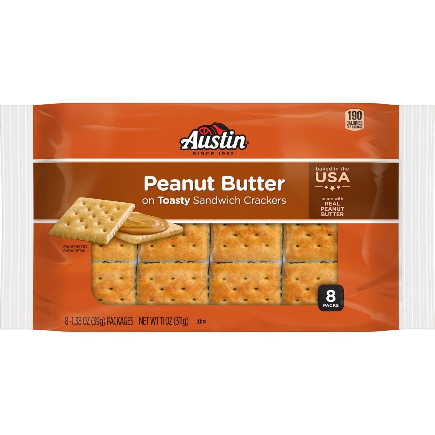 Austin Peanut Butter on Toasty Sandwich Crackers; image 1 of 4