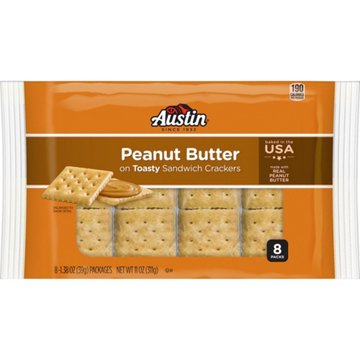 Austin Peanut Butter Toasty Sandwich Cracker Packs