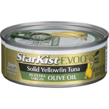 StarKist Solid Yellowfin Tuna in Extra Virgin Olive Oil, 4.5 oz
