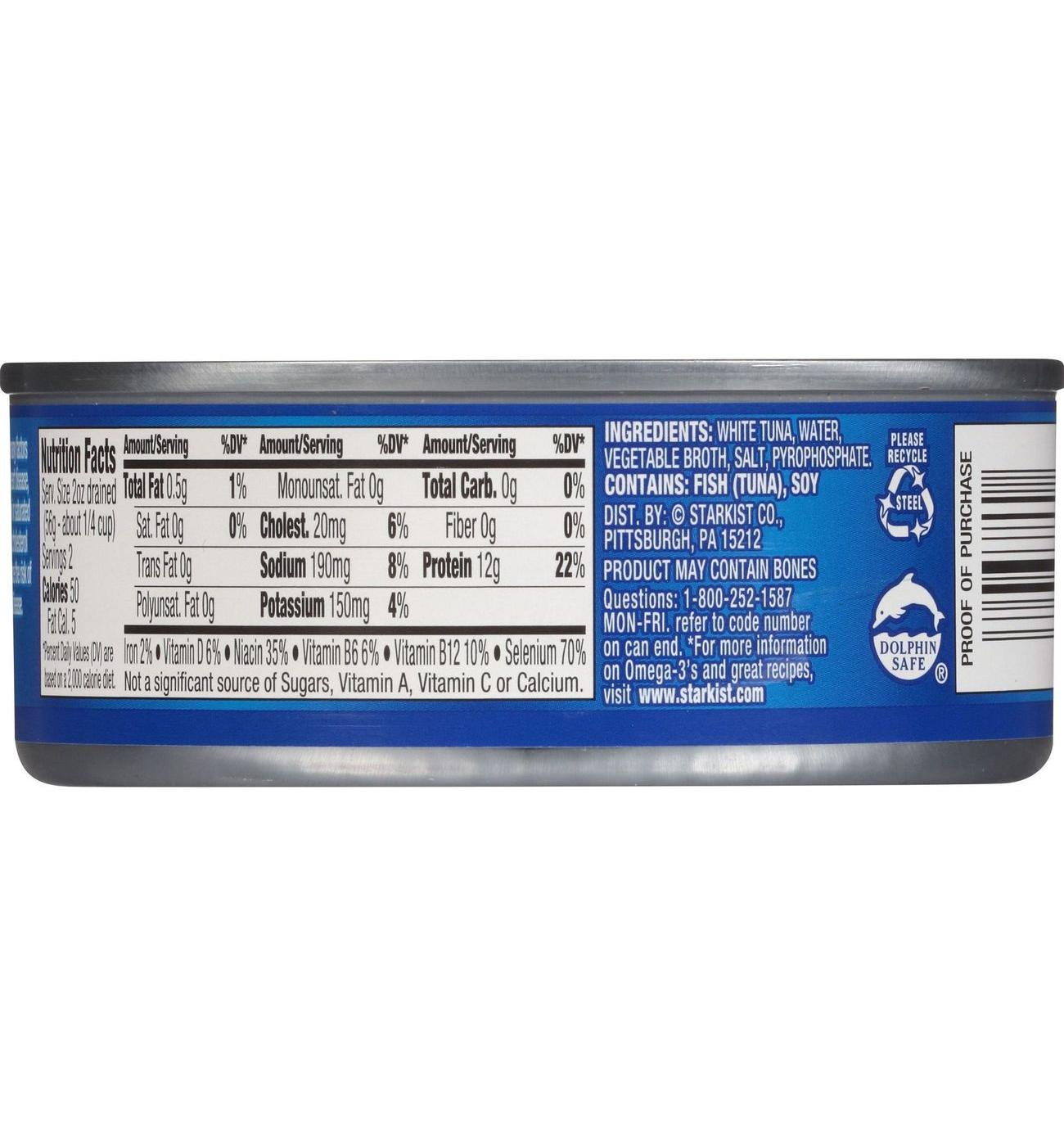 StarKist Solid White Albacore Tuna in Water; image 2 of 4