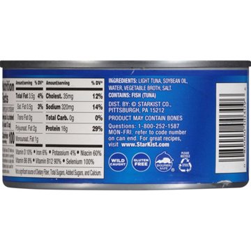 StarKist Chunk Light Tuna in Vegetable Oil, 12 oz