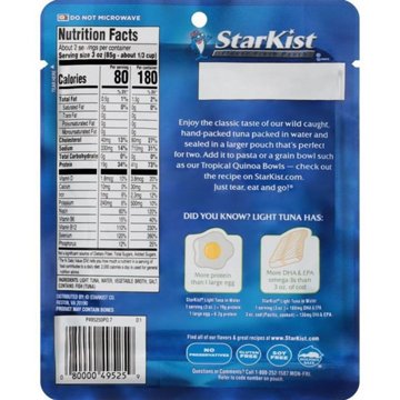 StarKist Chunk Light Tuna in Water Pouch, 6.4 oz