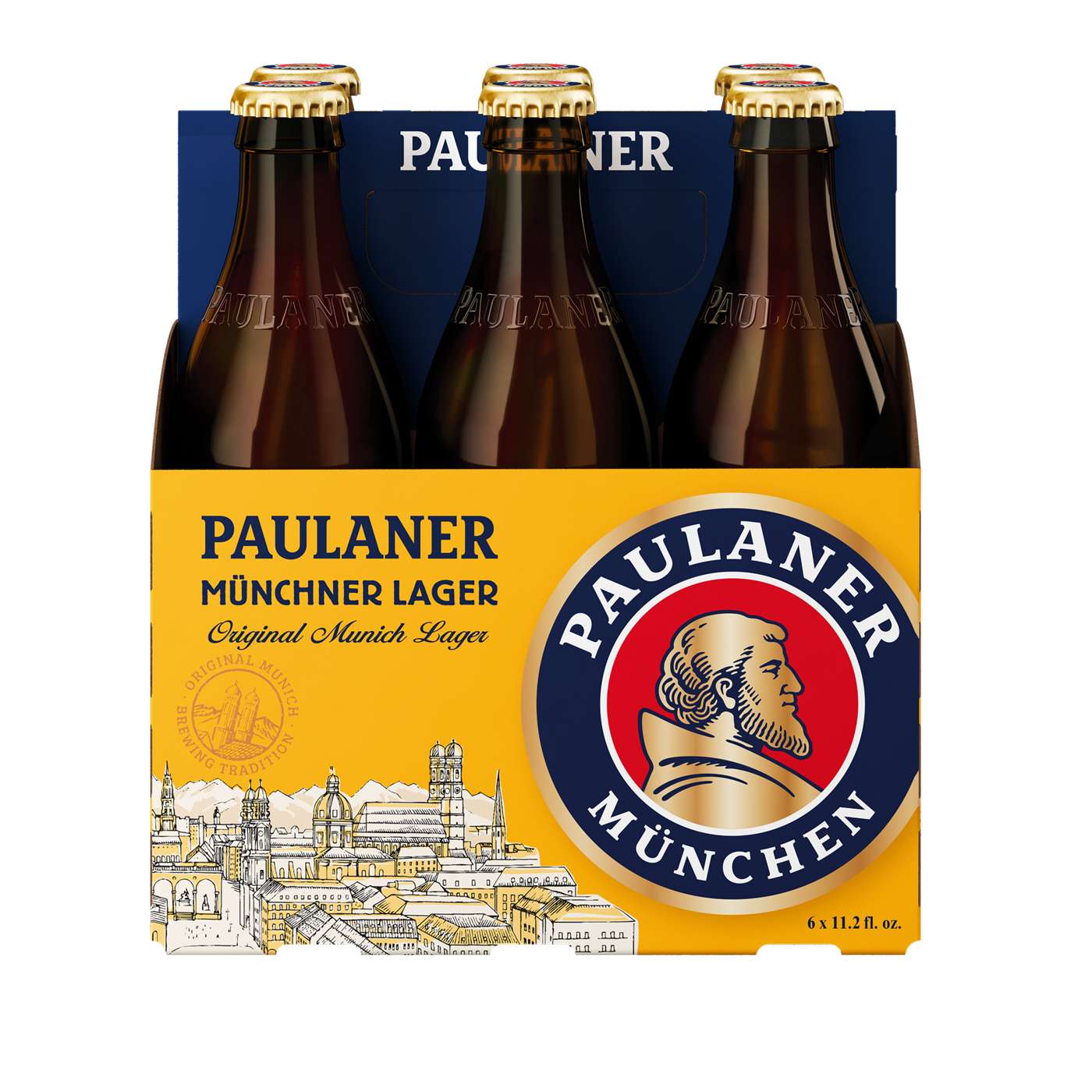 Paulaner Munchner Lager Beer 6 pk Bottles; image 2 of 2