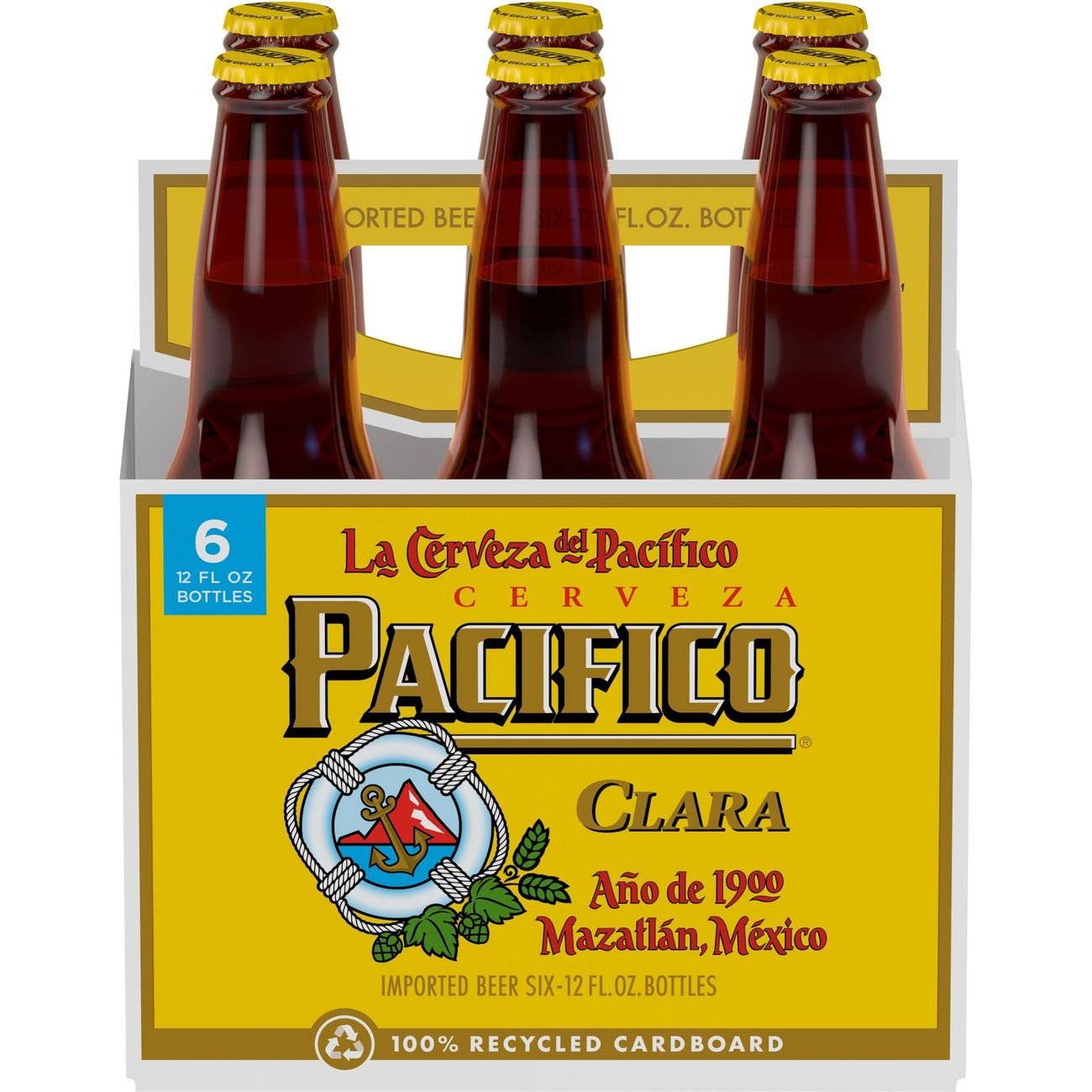 Pacifico Clara Mexican Lager Import Beer 12 oz Bottles, 6 pk Shop