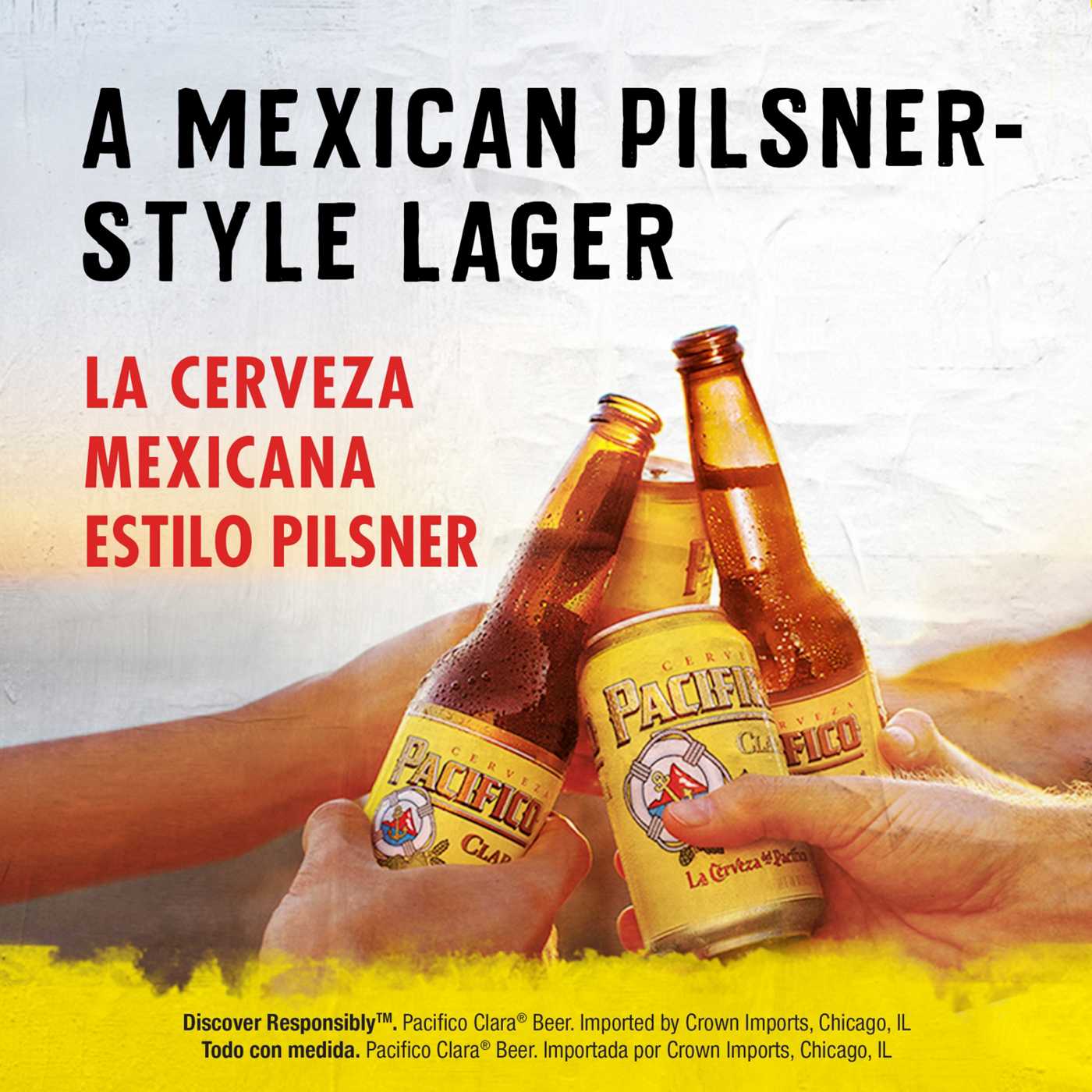 Pacifico Clara Mexican Lager Import Beer 12 oz Bottles, 6 pk; image 6 of 10