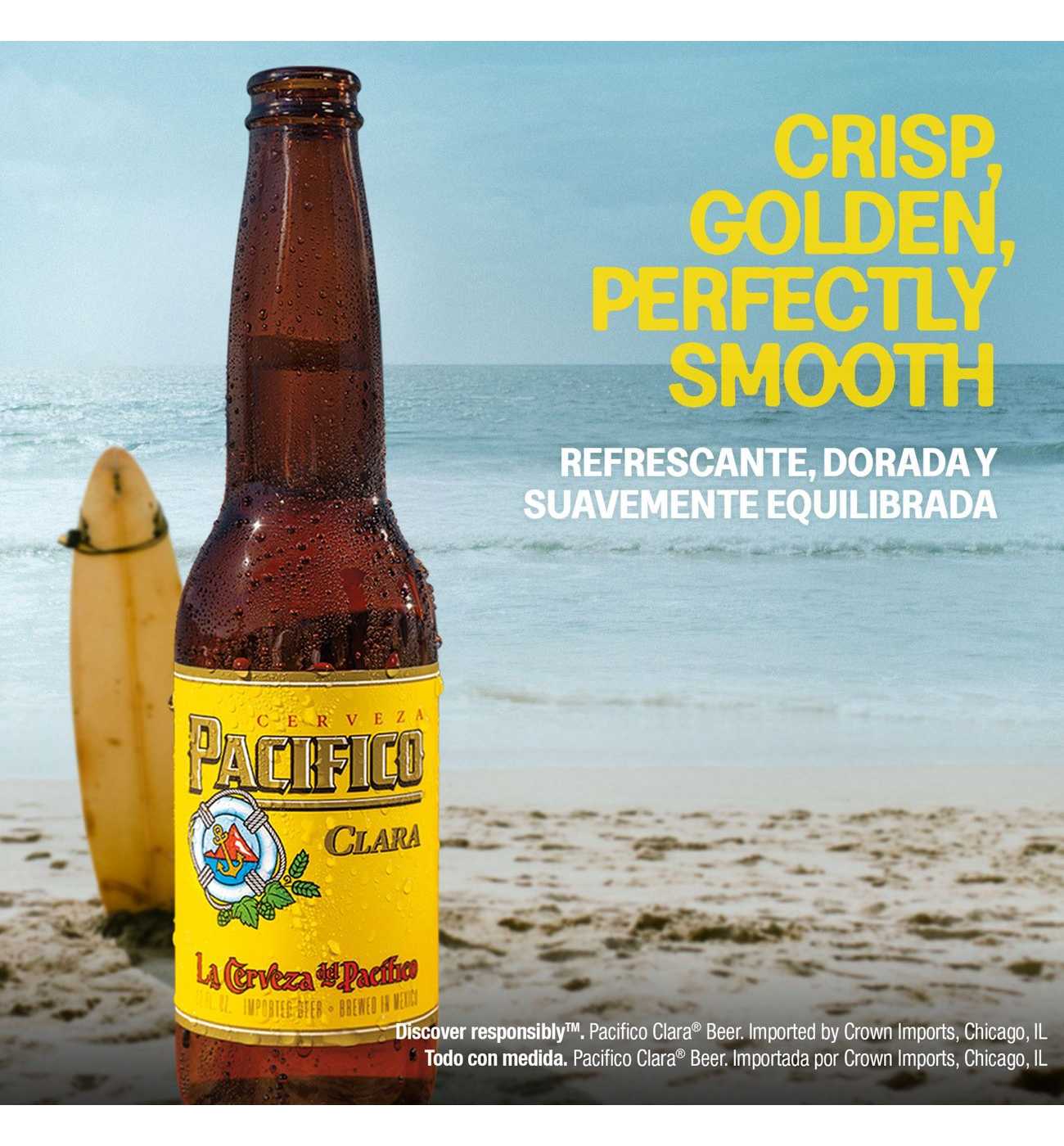 Pacifico Mexican Lager Import Beer 6 pk Bottles; image 5 of 5