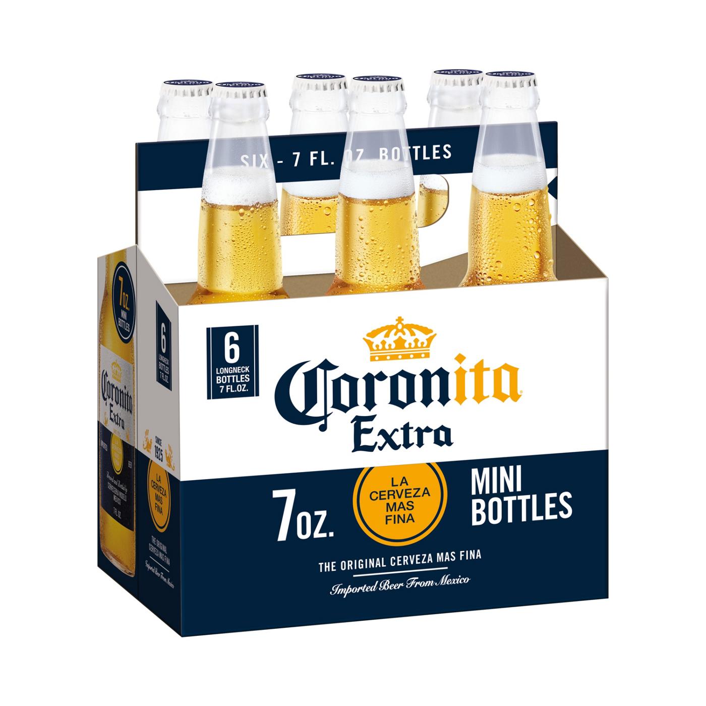 Corona Extra Coronita Lager Mexican Beer 6 pk Bottles; image 1 of 11