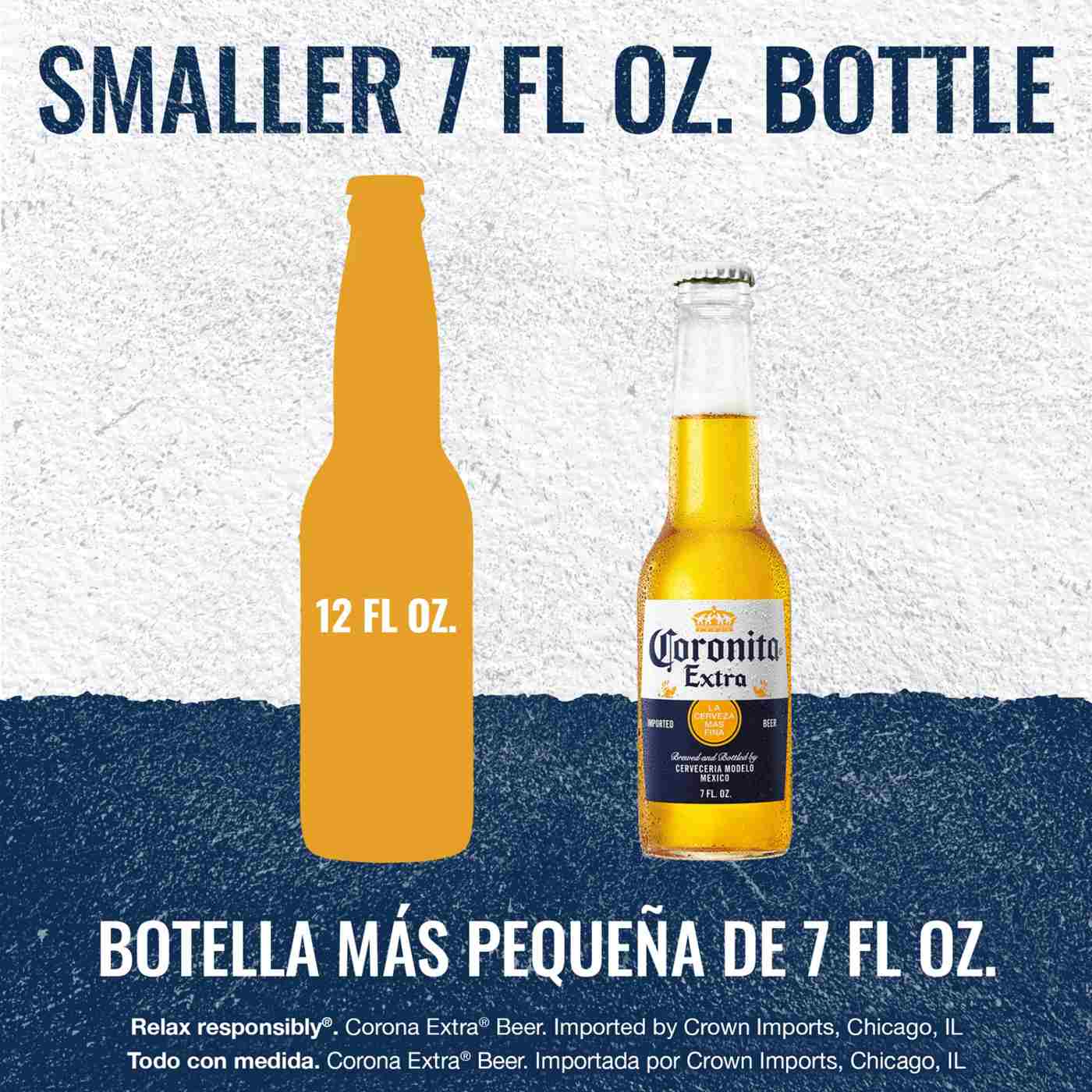 Corona Extra Coronita Lager Mexican Beer 6 pk Bottles; image 7 of 11