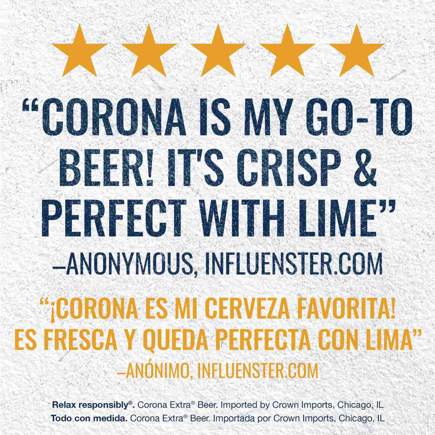 Corona Extra Coronita Lager Mexican Beer 6 pk Bottles; image 9 of 11