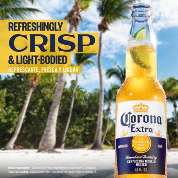 Corona Extra Mexican Lager Import Beer, 12 oz, 6 pk