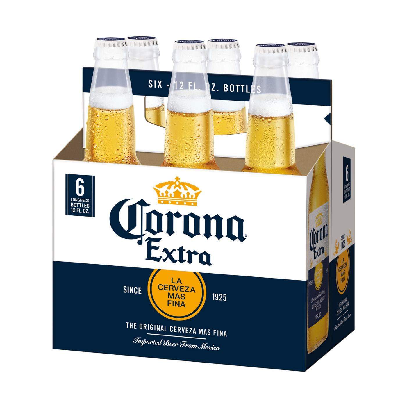 Corona Extra Mexican Lager Import Beer 12 oz Bottles, 6 pk; image 6 of 10