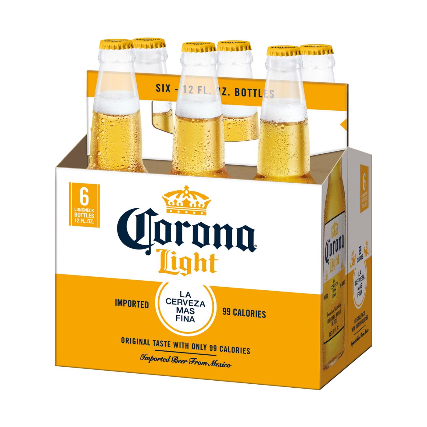 Corona Light Mexican Lager Import Light Beer 12 oz Bottles, 6 pk; image 3 of 10
