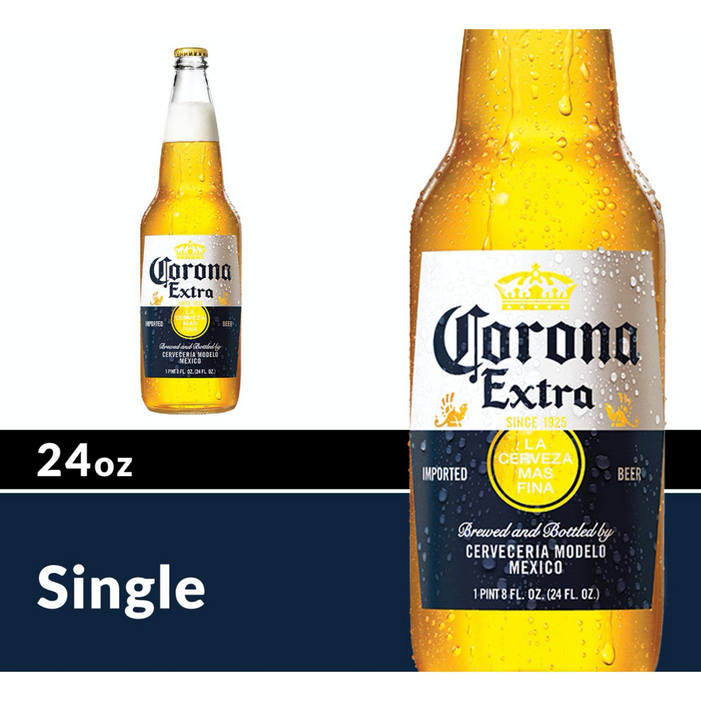 Corona Extra Mexican Lager Import Beer 24 oz Bottle; image 2 of 9