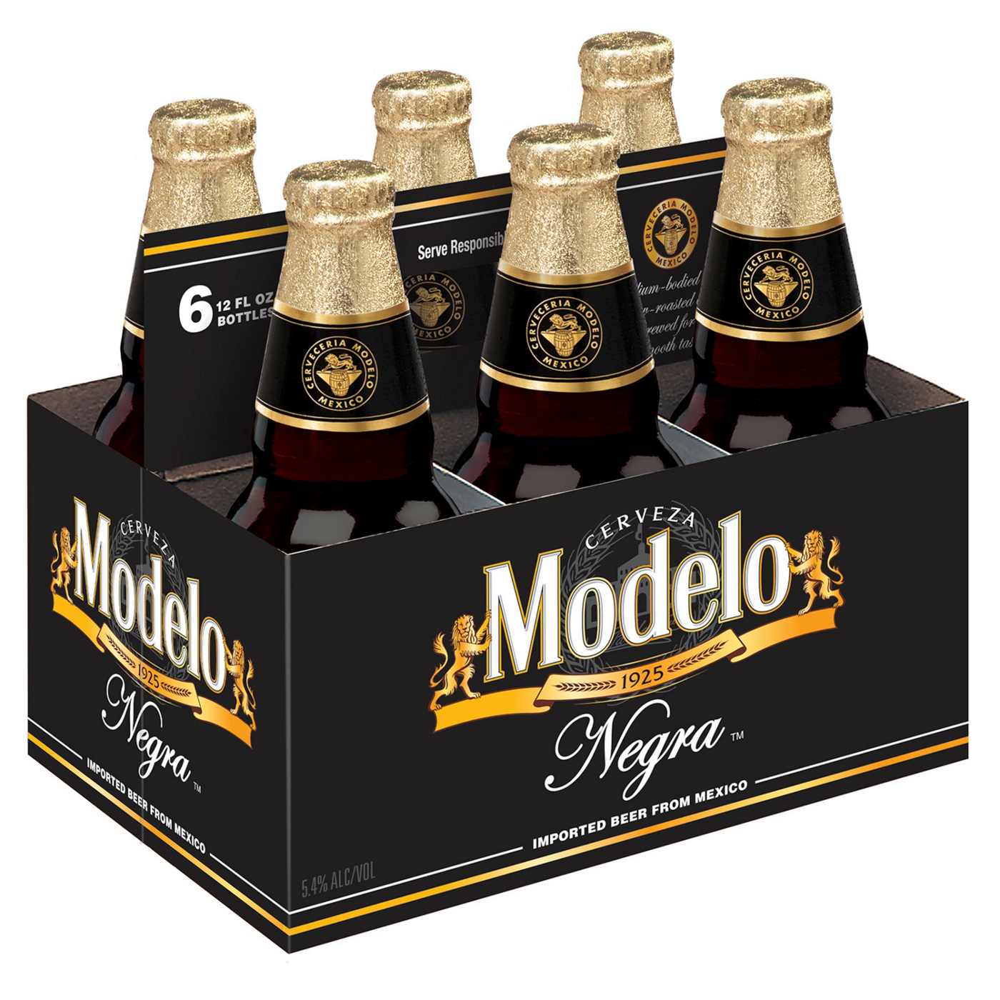 Modelo Negra Amber Lager Mexican Import Beer 12 oz Bottles, 6 pk; image 1 of 9