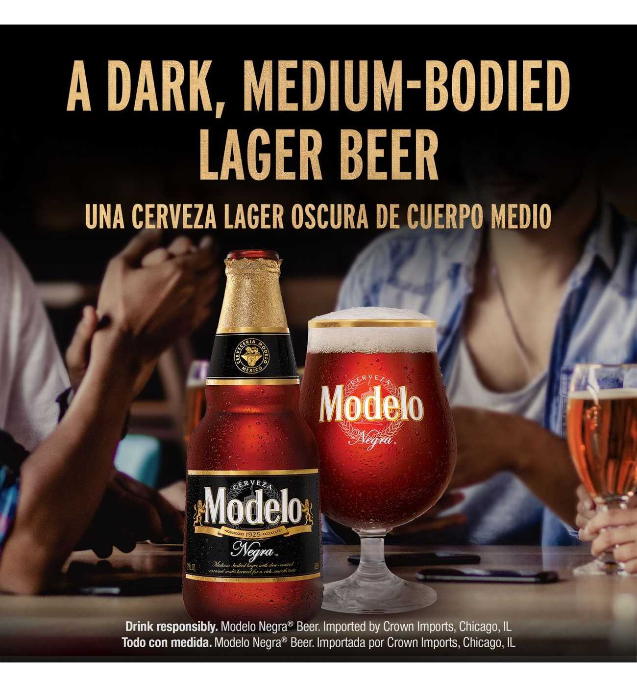 Modelo Negra Amber Lager Mexican Import Beer 6 pk Bottles; image 2 of 5