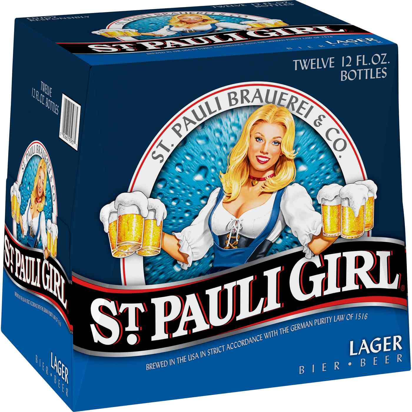 St. Pauli Girl Lager Beer 12 pk Bottles; image 1 of 2