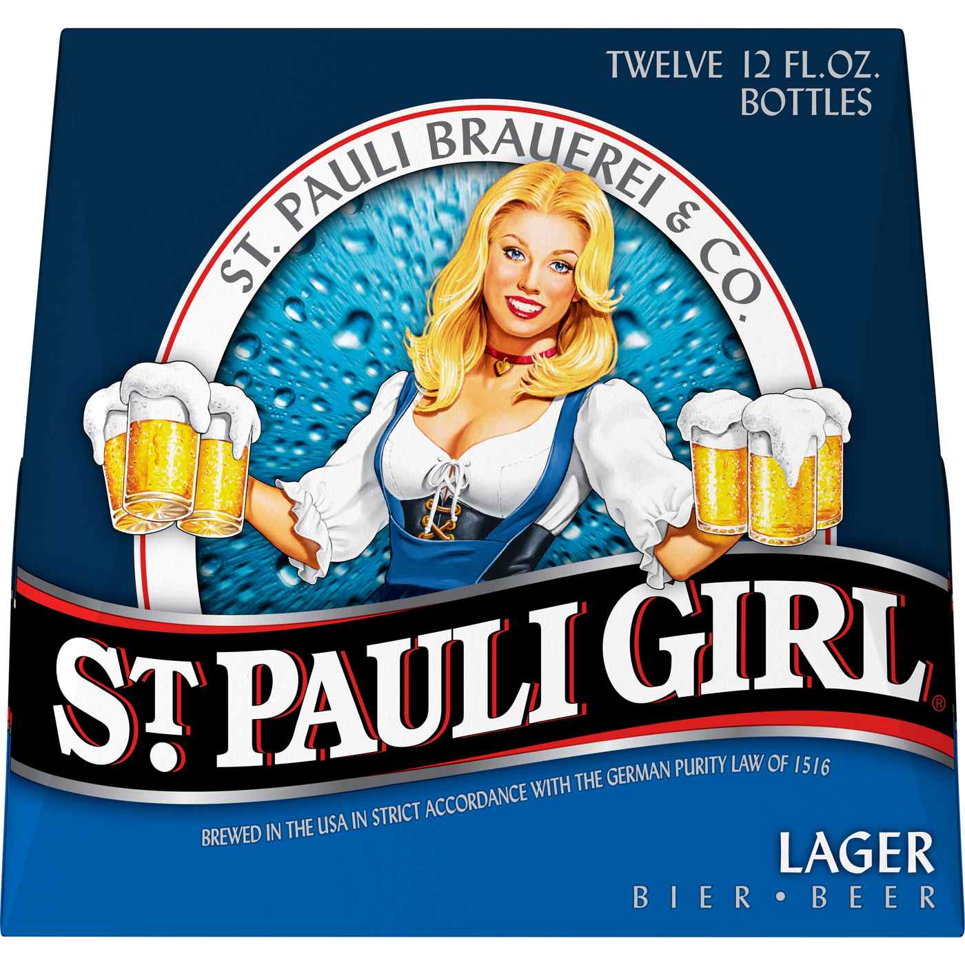 St. Pauli Girl Lager Beer 12 pk Bottles; image 2 of 2