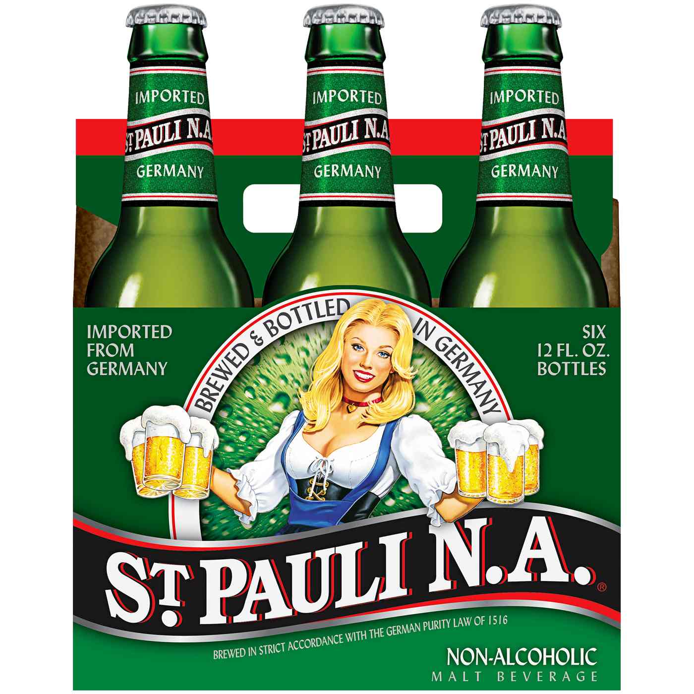St. Pauli Girl Non-Alcoholic Beer 6 pk Bottles; image 2 of 2