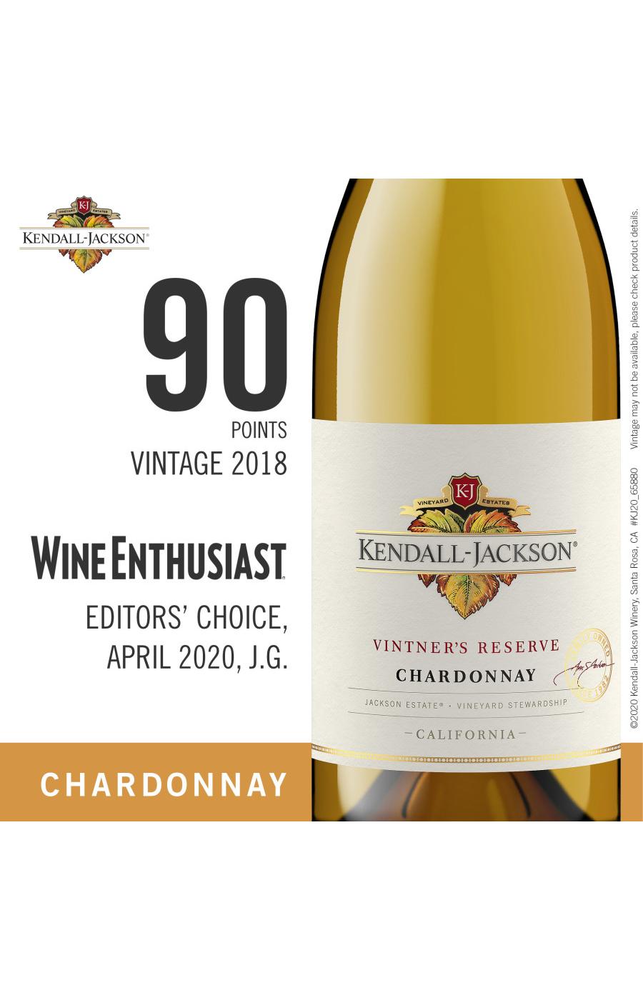 Kendall-Jackson Vintner's Reserve Chardonnay White Wine; image 2 of 3