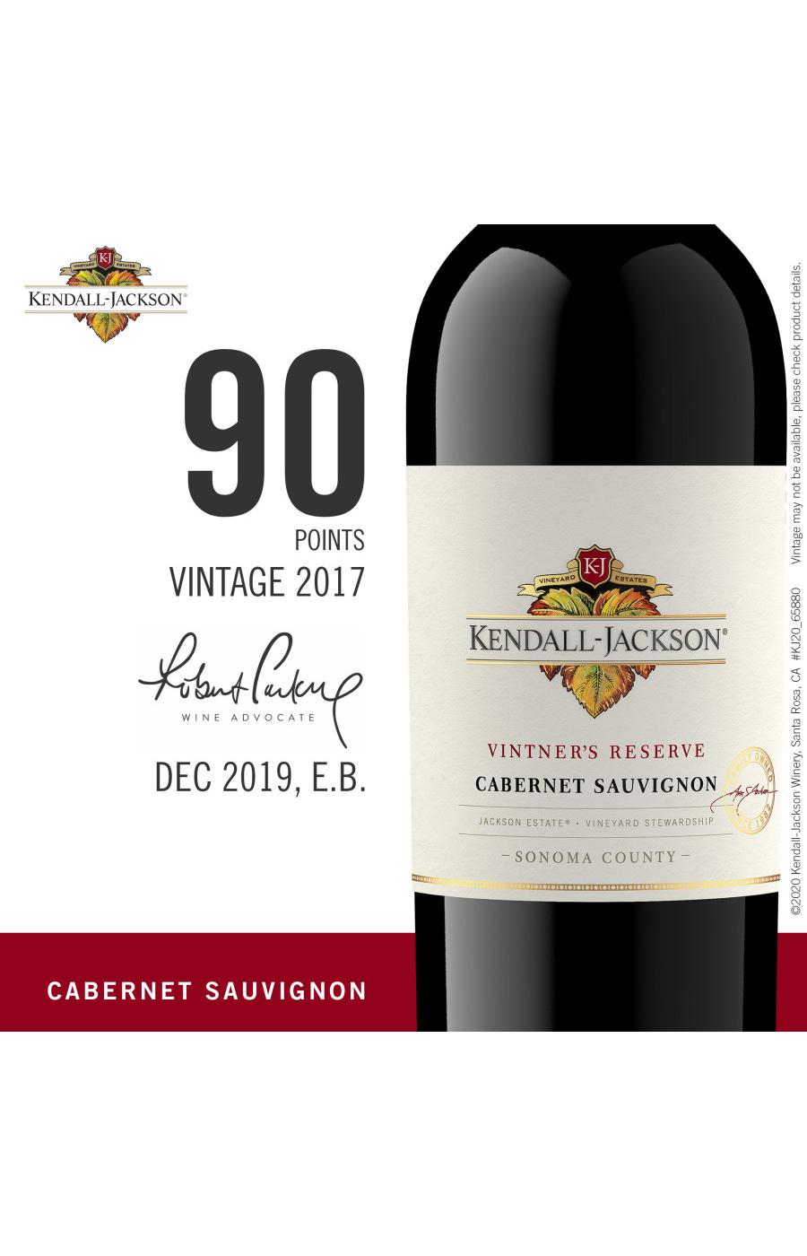 Kendall-Jackson Vintner's Reserve Cabernet Sauvignon Red Wine; image 3 of 3