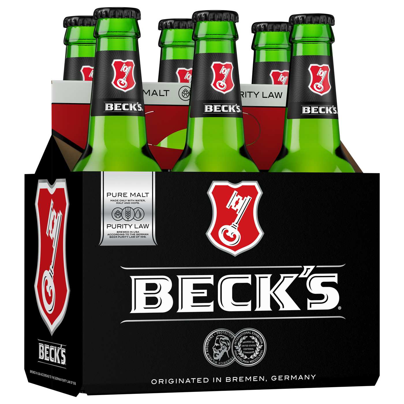 Beck's Beer 6 pk Bottles; image 1 of 2