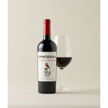 Bonterra Organic Cabernet Sauvignon California Red Wine, 750 mL