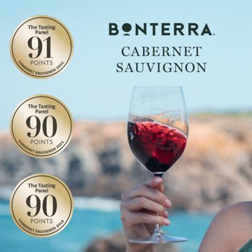 Bonterra Organic Cabernet Sauvignon California Red Wine, 750 mL