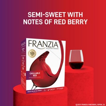 Franzia Chillable Red Blend Wine Box, 5.0 L