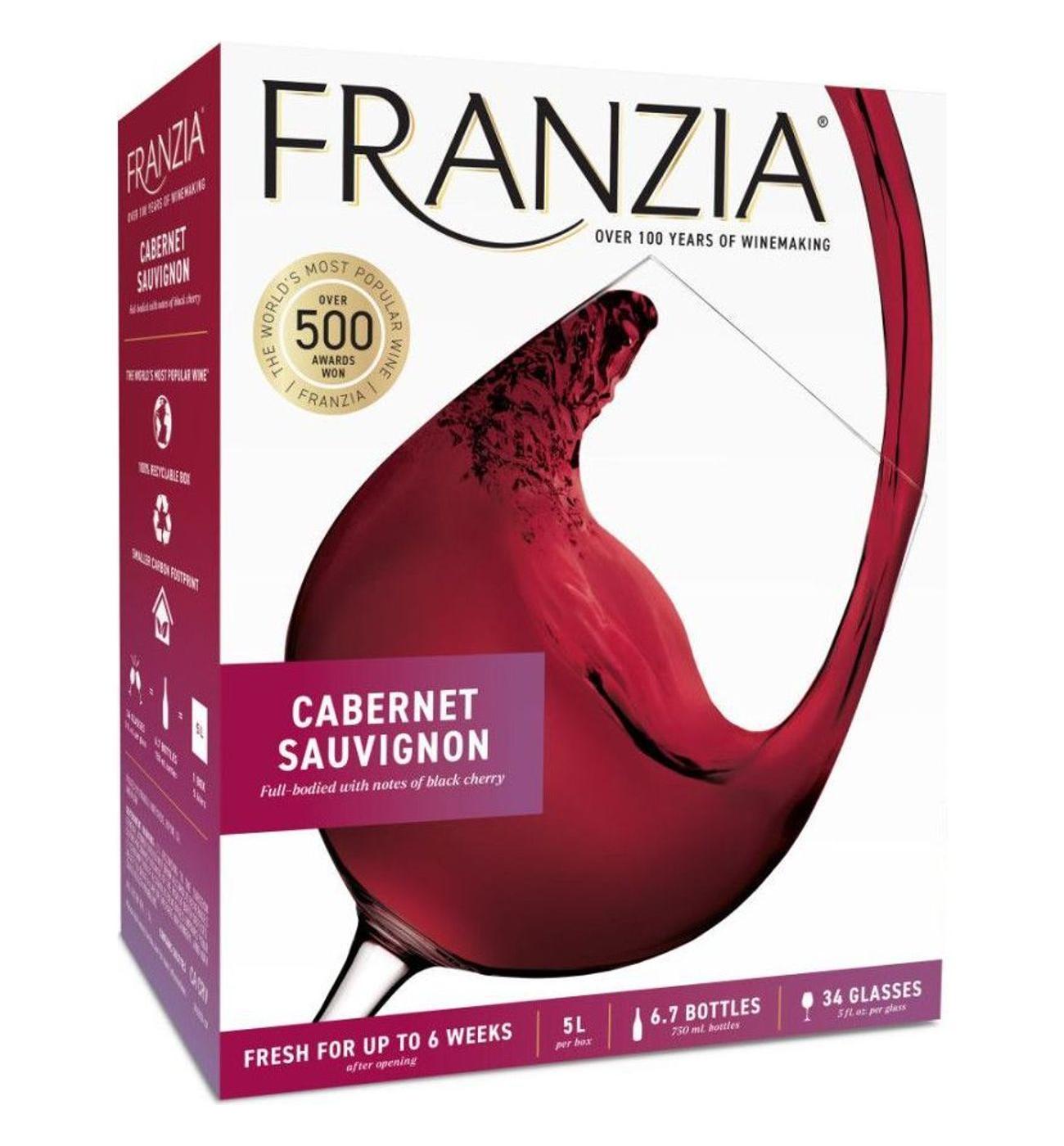 Franzia Cabernet Sauvignon California Box Red Wine; image 1 of 9