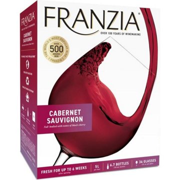 Franzia Cabernet Sauvignon California Box Red Wine, 5 L